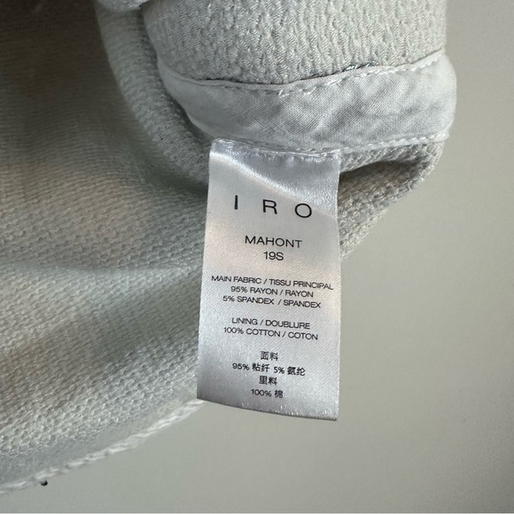 IRO | Mahont Skirt in Silver Sequins Paper Bag Waist Wrap Size 36 (4 US) - Picture 6 of 7